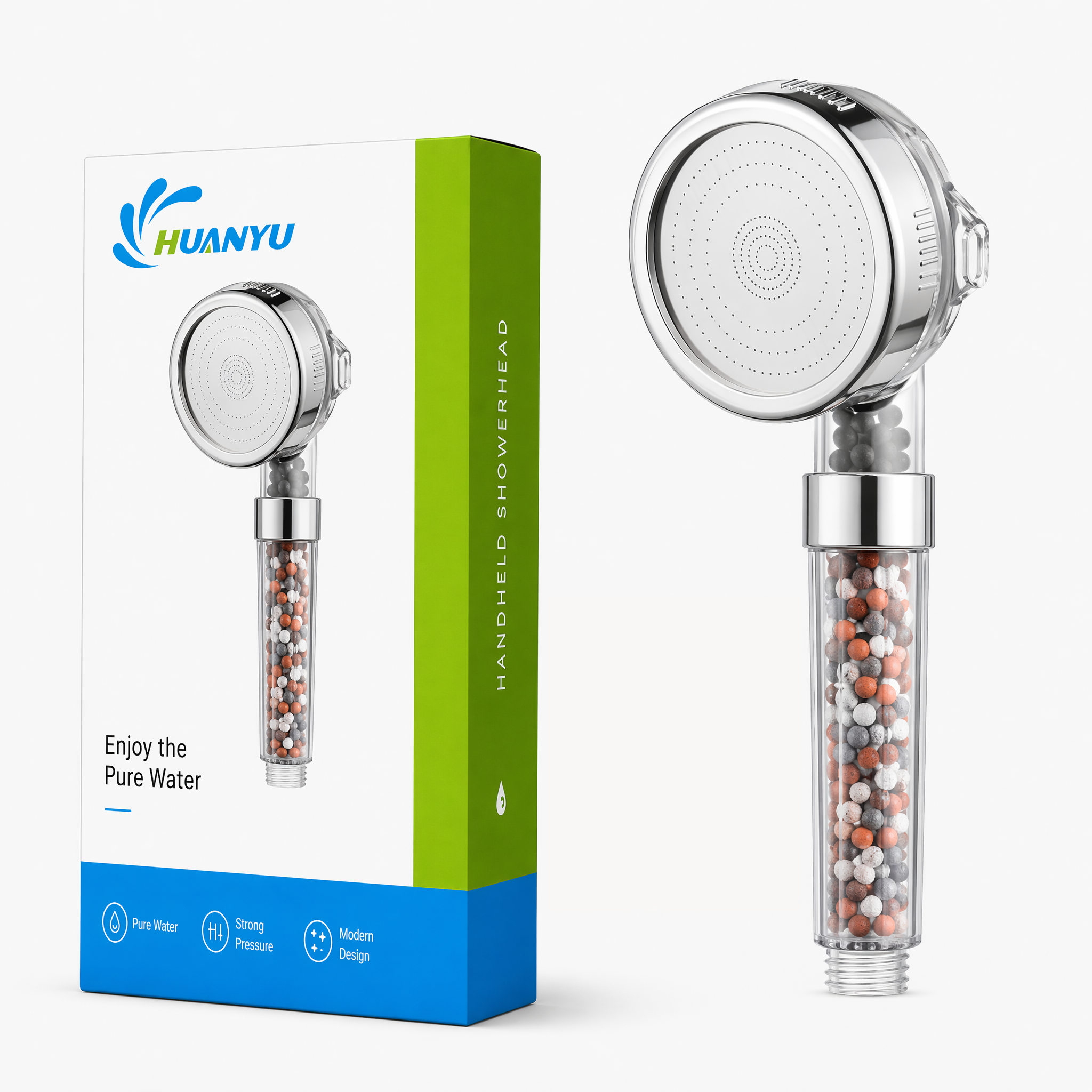 Amplectens Novam Puram Lavacrum: Huanyu Saccata Shower Caput ducit Healthy Grooming Trends