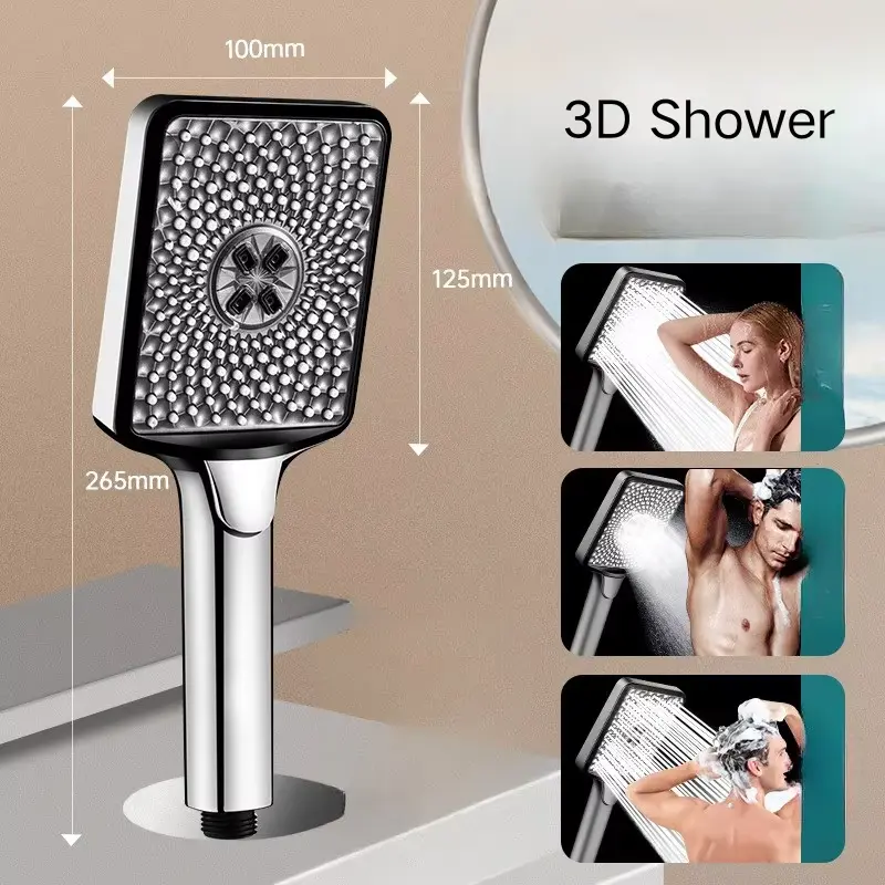 3D Design Square High Pressura Pluviae manus imbrem
