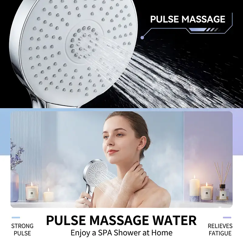Product fluunt Bathroom Design Button ABS Quadratus manus Shower