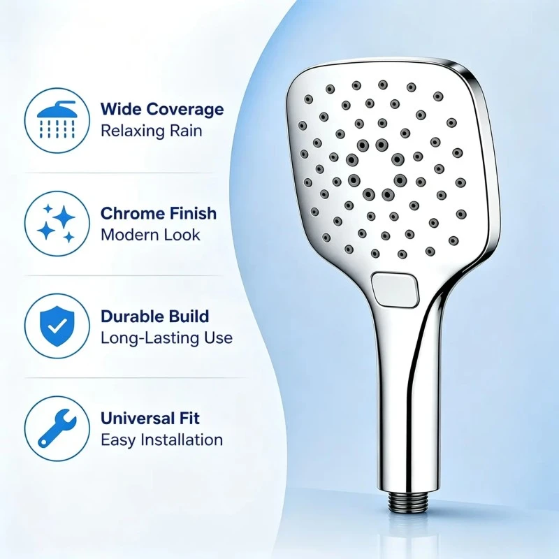 Full Chrome Button High Pressure aquae salutaris imber