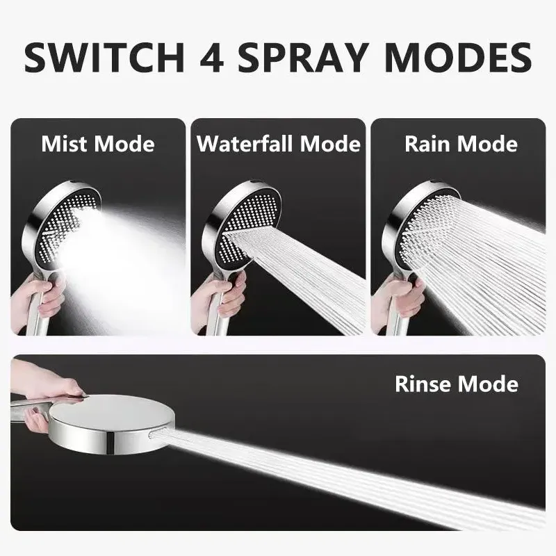 Dis Button SWITCH Multi-muneris Handheld Shower